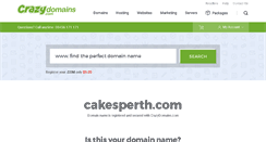 Desktop Screenshot of cakesperth.com