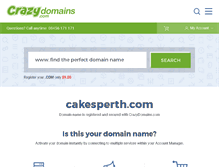 Tablet Screenshot of cakesperth.com